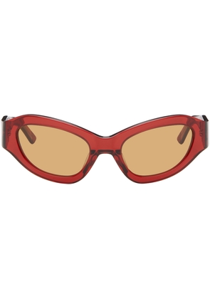 Eckhaus Latta SSENSE Exclusive Red 'The Bug' Sunglasses