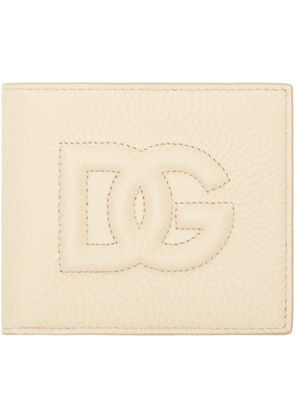 Dolce & Gabbana Beige Logo Bifold Wallet