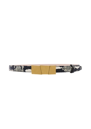 KHAITE Axel Antique Gold 20mm Belt in Natural - Nude. Size 70 (also in 75, 80, 85, 90).