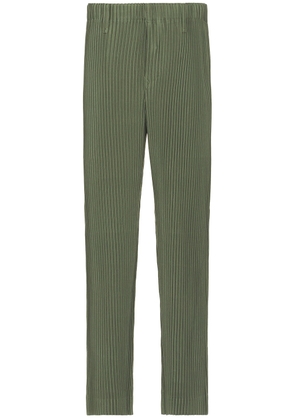 Homme Plisse Issey Miyake Color Pleated Pants in Sage Green - Sage. Size 1 (also in 2, 3).