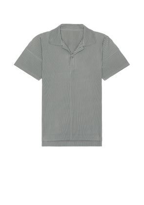 Homme Plisse Issey Miyake Polo in Warm Grey - Grey. Size 2 (also in 3, 4).