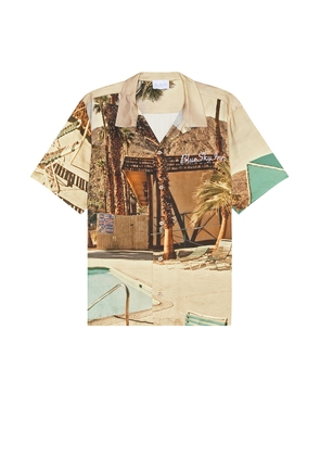 Blue Sky Inn Vintage Pool Shirt in Multi - Brown. Size L (also in M, S, XL/1X).