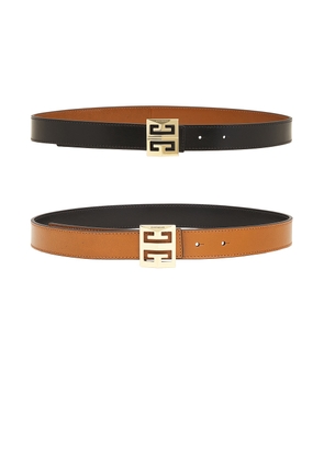 Givenchy 4G Reversible Buckle Belt in Soft Tan - Tan. Size 70 (also in 75, 80, 85, 90).