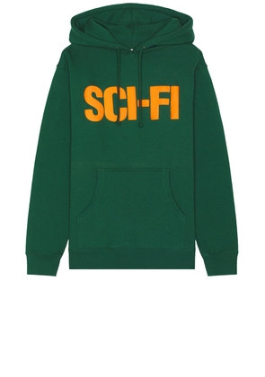 SCI-FI FANTASY Big Logo Hoodie in Forest - Green. Size L (also in M, S, XL/1X).
