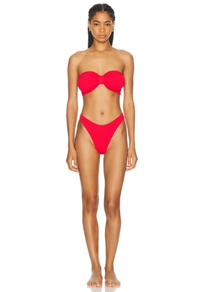 Hunza G Tina Bikini in Red - Red. Size all.