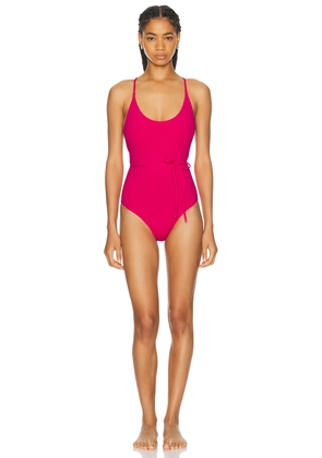 ERES Java Cosmic One Piece Swimsuit in Smile - Fuchsia. Size 10 (also in 6, 8).