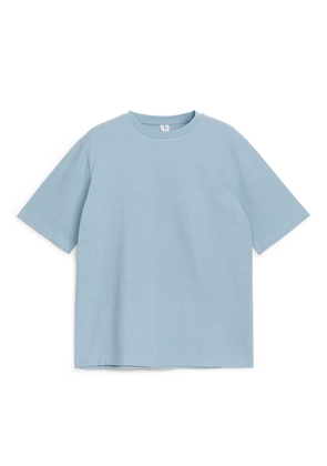 Bouclé Jersey T-Shirt - Blue