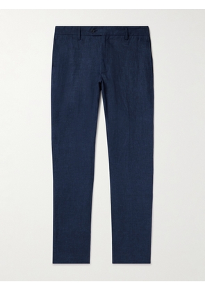 Frescobol Carioca - Affonso Tapered Linen Suit Trousers - Men - Blue - UK/US 30