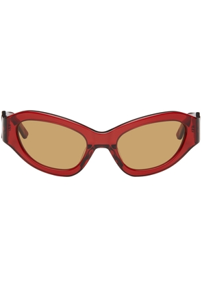 Eckhaus Latta SSENSE Exclusive Red 'The Bug' Sunglasses