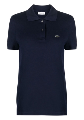 Lacoste logo-patch cotton-piqué polo shirt - Blue