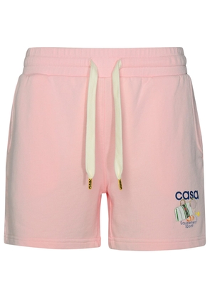 Casablanca Equipement Sportif Pink Organic Cotton Shorts