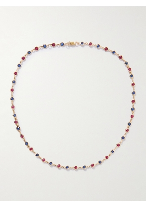 42 SUNS - 14-karat Gold, Topaz And Peridot Necklace - One size