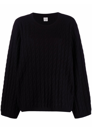 TOTEME cable knit cashmere jumper - Black