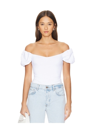Free People X Intimately FP Bella Bodysuit In White in White. Size M, S, XL, XS.