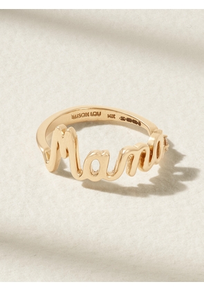 Alison Lou - Mama 14-karat Gold Diamond Ring - 5,6,7,8