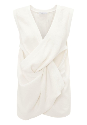 JW Anderson twist-front sleeveless top - White