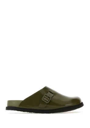 Birkenstock Army Green Leather 33 Dougal Slippers