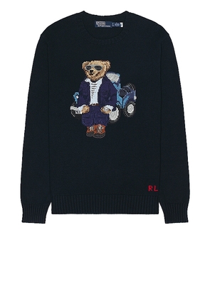 Polo Ralph Lauren Bear Sweater in Blue. Size XL/1X.