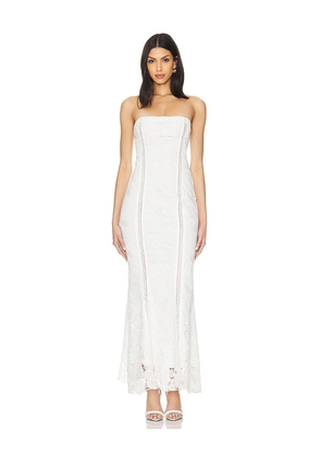 ROCOCO SAND Maxi Dress in White. Size M, S, XS.