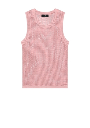 REPRESENT Washed Knit Vest in Pink. Size M, S, XL/1X.