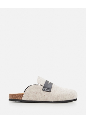 J.w. Anderson Felt Loafer Mules