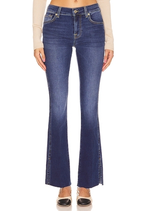 7 For All Mankind Bootcut Tailorless in Blue. Size 34.