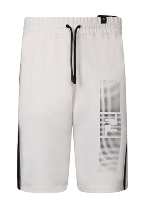 Fendi White Activewear Bermuda Shorts