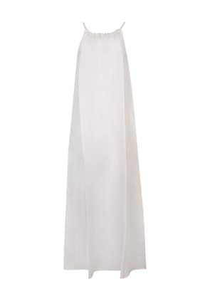 120% Lino Butter Linen Long Halter Dress