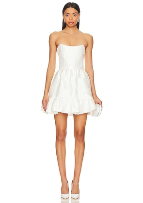 V. Chapman Ginny Corset Mini Dress in White. Size 6, 8.