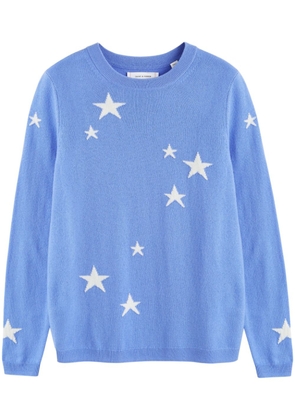 Chinti & Parker star intarsia-knit jumper - Blue