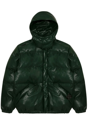 AAPE BY *A BATHING APE® quiled faux-leather down jacket - Green