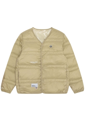 AAPE BY *A BATHING APE® reversible camouflage-pattern down jacket - Neutrals