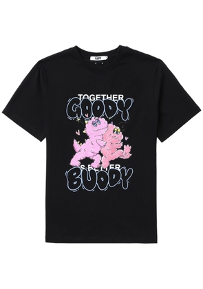 SJYP graphic-print cotton T-shirt - Black