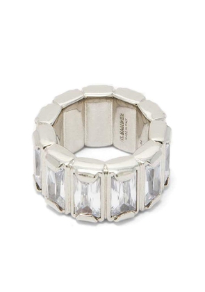 Jil Sander crystal-embellished ring - Silver