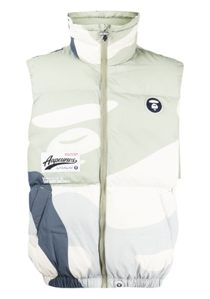AAPE BY *A BATHING APE® logo-patch padded gilet - Multicolour
