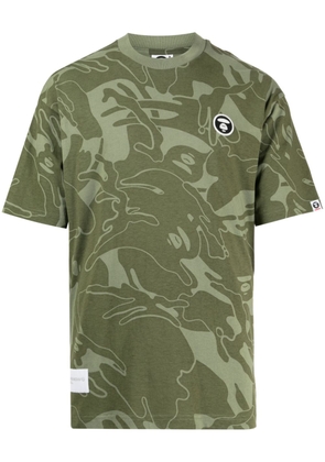 AAPE BY *A BATHING APE® camouflage-print Milo cotton T-shirt - Green