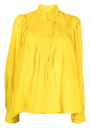 Forte Forte bohemian long-sleeve shirt - Yellow