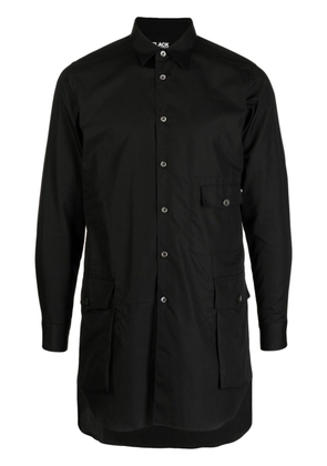 Black Comme Des Garçons three-pocket cotton shirt
