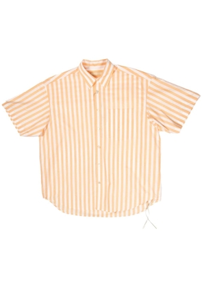Mastermind World striped short-sleeve shirt - White