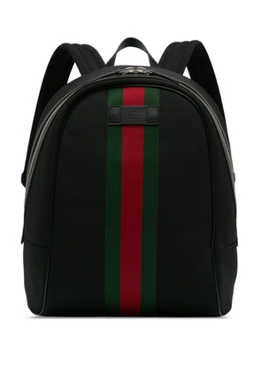 Gucci Pre-Owned 2000-2015 Techno Web Canvas backpack - Black