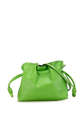 Loewe Pre-Owned 2020 Mini Flamenco Knot crossbody bag - Green