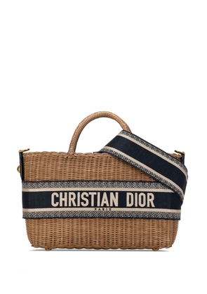 Christian Dior Pre-Owned 2021 Oblique Wicker Basket Bag satchel - Brown