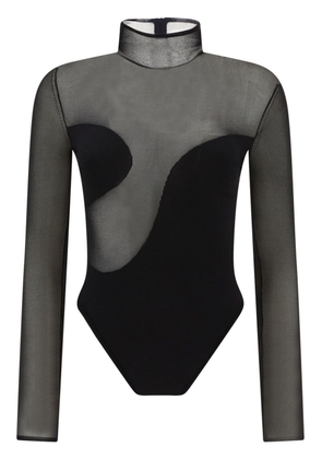 Nensi Dojaka asymmetric line bodysuit - Black