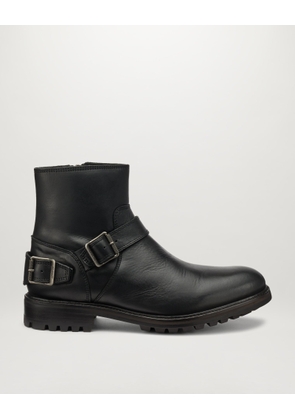 Belstaff Trialmaster Zip Up Boots Men's Calf Leather Black Size UK 9