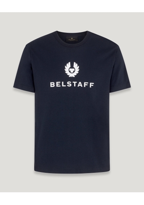 Belstaff Signature T-shirt Men's Cotton Jersey Dark Ink Size XL
