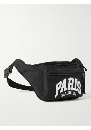 Balenciaga - Explorer Logo-Appliquéd Recycled Canvas Belt Bag - Men - Black