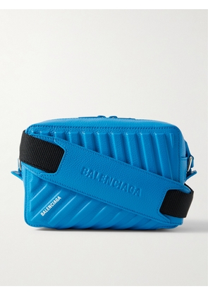 Balenciaga - Full-Grain Leather Camera Bag - Men - Blue