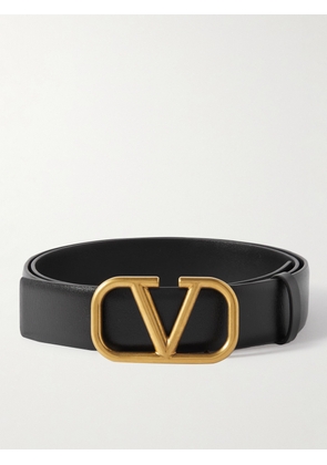 Valentino Garavani - 3cm VLOGO Leather Belt - Men - Black - EU 85