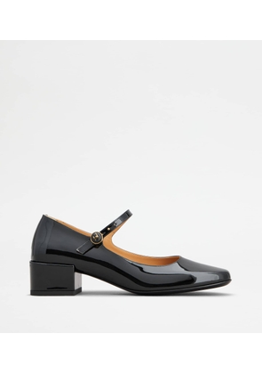 Tod's - Mary Jane Pumps in Leather, BLACK, 35 - Shoes