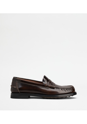 Tod's - Loafers in Leather, BROWN, 35 - Shoes